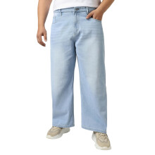Urbano Plus Herre Loose Baggy Fit Vaskede Jeans Non-Stretchable (Plusjeanlswhskp-Iceblue-42)