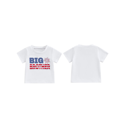 (3-4 Years, Big Brother) Παιδικά μπλουζάκια για κοντομάνικα νηπίων 1