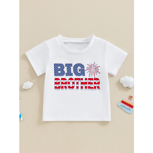 (3-4 Years, Big Brother) Παιδικά μπλουζάκια για κοντομάνικα νηπίων 2