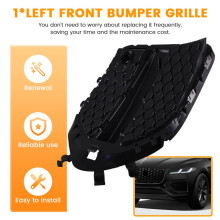 Front Bumper Grille Fog Light Cover Fog Light Frame for FP XJ1995-1997 F-PACE Left T4N12790