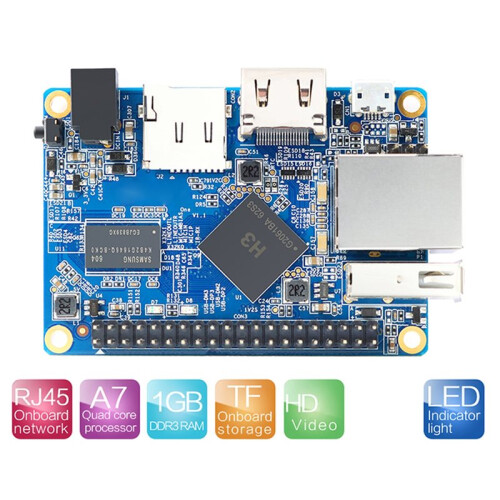For Orange Pi One 1GB RAM  PC Allwinner H3 SoC DDR3 Quad-Core Single Board Support Android Linux Development Board 1