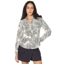Camisa Vero Moda Feminina Bege com Estampa Floral em Poliéster