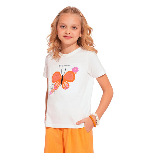 Vero Moda Meisjes Regular Fit Witte T-shirt