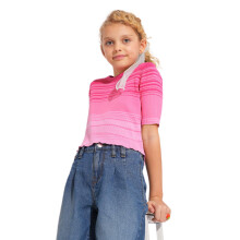 Vero Moda Meisjes Roze Gebreid Topje
