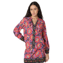 Camisa Vero Moda Feminina Rosa Ajuste Regular