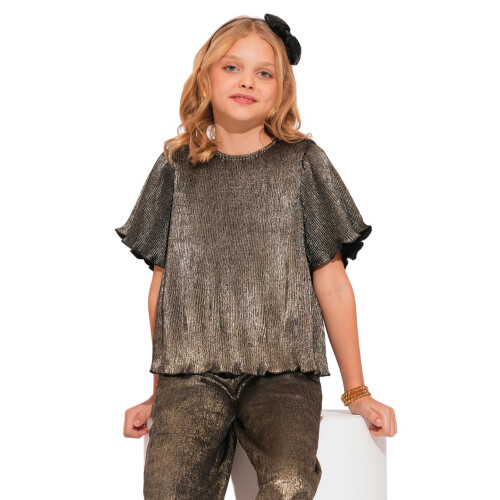 Vero Moda Meisje Regular Fit Zwarte Top