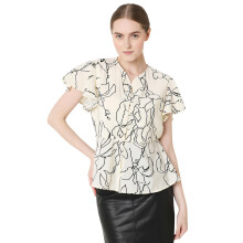 Vero Moda Dames Peplum Off White Top