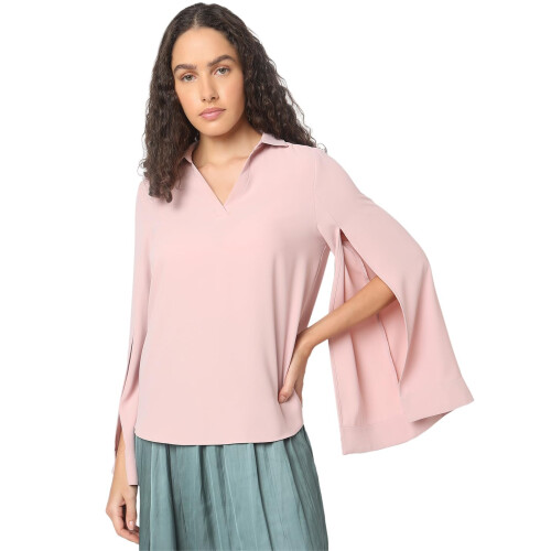 Vero Moda Mulher Top Rosa Ajuste Regular