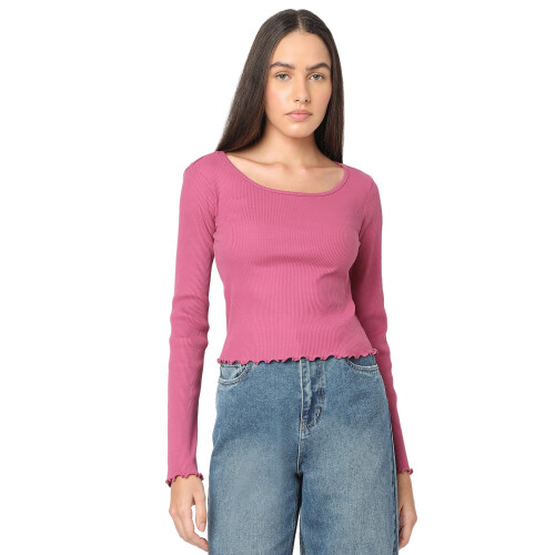 Vero Moda Dames Regular Fit Roze Top