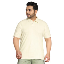 Camisa Polo Masculina Urbano Plus Creme Texturada de Manga Curta (Pluspolotxtwafhfp-01-Creme-4XL)