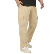 Urbano Plus Beige Regular Fit Cargo Chino Pant With 6 Pockets Stretchable (Pluschicargoregp-05-Beige-36)