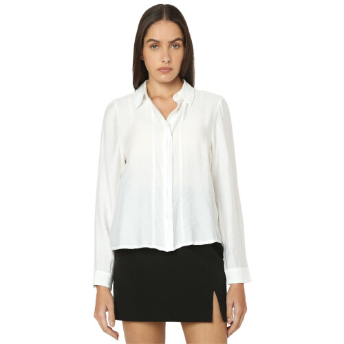 Camisa Branca Vero Moda Mulher Ajuste Regular