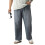 Urbano Plus Ανδρικό Γκρι Χαλαρό Τζιν Παντελόνι Non-Stretchable (Plusjeanlssprp-Mgrey-42) 1