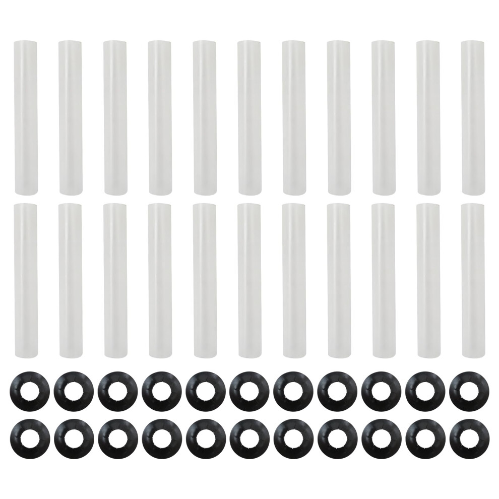 80Mm Garage Door Roller Sleeves Pack Of 22, Quiet Hinge Replacement With Noise Reduction Design 9330225288275