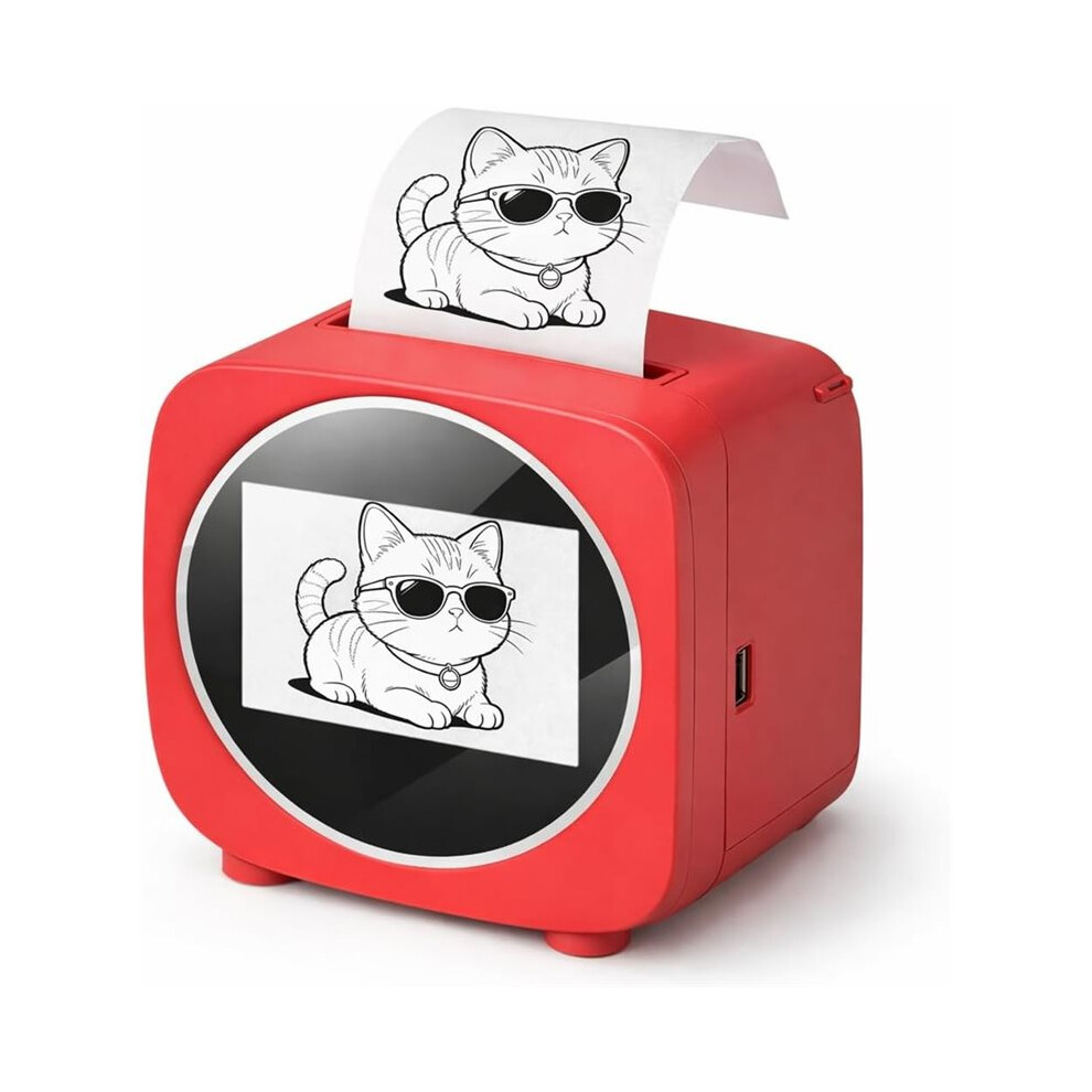 Ai Voice Sticker Printer With Display Screen, Portable Inkless Thermal Label Maker, Diy Sticker Machine 4713706972798