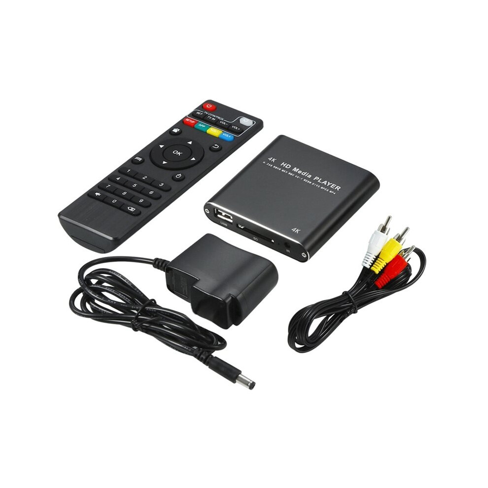 Hd Video Player 4K High Resolution Streaming Media Player For Hd Multimedia Interface Av Usb Storage Cards Eu 6031947260725