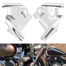 Accesorios de Motocicleta: Cubierta Cromada para el Cuello del Carenado Lateral del Marco Delantero para Vstar Xvs1100 1100 1999-2009
