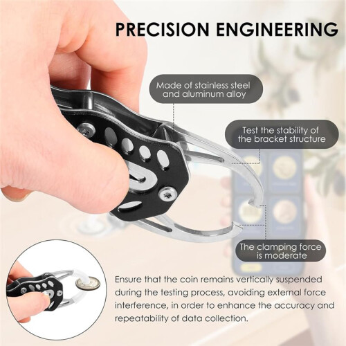 Silver Coin Tester Kit, Coin  Tester with Measuring Board, Caliper 16Pcs 2
