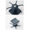 3pcs Adhesive Wall Hooks 360 Rotatable Design No Drill Space Saving Kitchen and Bathroom Organizer 3