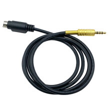 Cavo Adattatore Audio PTT per Radio DIN da 6 A 3,5 mm, Cavo di Collegamento per Scheda Audio Radio per FT-891/857/817/991/450D