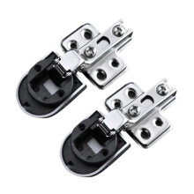 2 Pack 26mm Glass Cabinet Door Hinge Clip, Durable RustResistant Silver Finish, Easy Installation