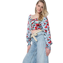 Vero Moda Dames Slim T-Shirt (10273543- Aquarelle Xs)