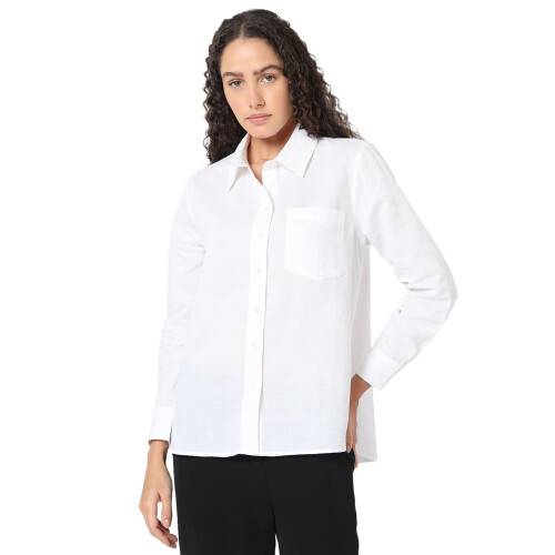 Vero Moda Dames Regular Fit Witte Shirt