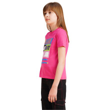 Vero Moda Meisjes Typografie Roze Ronde Hals T-shirt