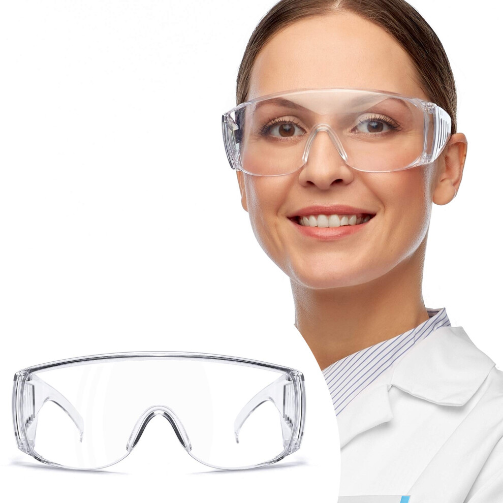 Safety Glasses Over Glasses Anti Fog Clear Protective Eyewear Uv Protection Impact Resistant 9092120376890