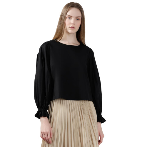 Vero Moda Dames Regular Fit Zwarte Top