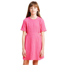 Vero Moda Vestido Rosa Texturizado Ajustado e Largado