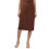 Vero Moda Dames Bodycon Hoge Taille Bruine Rok 1