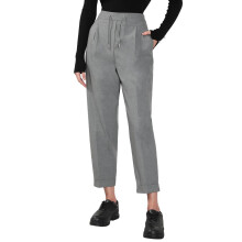 Vero Moda Kvinder Tapered Fit Grå Høj Talje Bukser