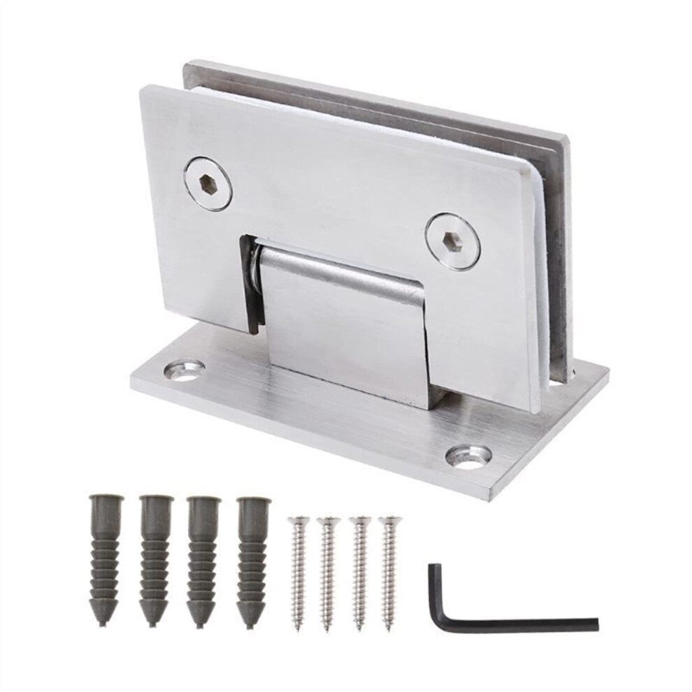 Soft Close Glass Door Hinges For 812Mm Frameless Shower Doors, Polished Chrome Finish, Stainless Steel 9073542896715