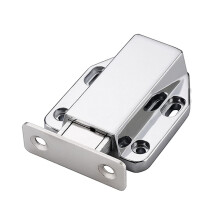 Push to Open Cabinet Latch 2 Pack, Heavy Duty Magnetic Catch for Single Door Cabinets