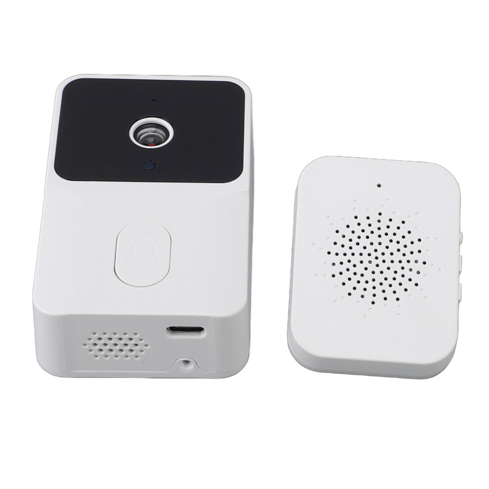 Smart Video Doorbell Camera With Hd Night Vision, Twoway Intercom, App Control, Rechargeable Battery (White) 9073542896869