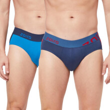 Zoiro Calções de Algodão para Homem (Pacote de 2 Azul Legion/Vermelho Ribbon & Azul Diretório/Eclipse Total)