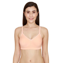 Zivame Reggiseno Maternità in Cotone Elastan Non Imbottito con Copertura Classica 3/4 (Zi10Trcorecorng0038D_Pink_38D)