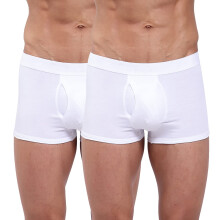 Zoiro Cuecas Clássicas de Algodão Macio para Homens (Branco, Pacote de 1)