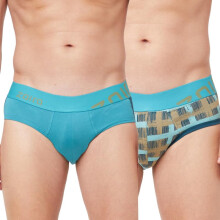 Zoiro Cuecas de Algodão Macias para Homens (Pack de 2) | Azul