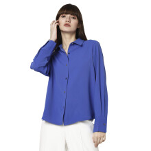 Vero Moda-Relaxed Fit Shirt (10298807_Dazzling Blue_S)