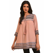 W For Woman Dames Regular Fit Top (23Few31309-312388_Lichtroze 12)