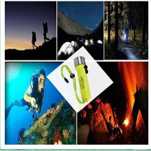 Diving Flashlight Waterproof Aluminum Body Underwater LED Torch AA Battery Powered