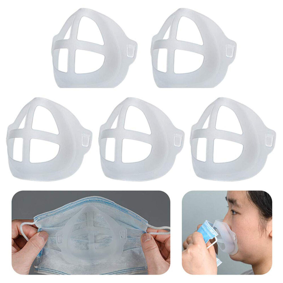3D Mask Bracket Reusable Support Frame For Comfortable Breathing And Fog Reduction Universal Fit 9073542896982