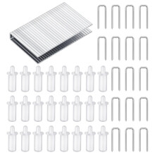 80Pcs Plantation Shutter Kit with Shutter Pins and Staples, Quick Easy Fix for Loose Blinds
