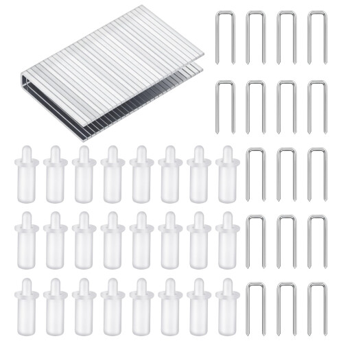80Pcs Plantation Shutter  Kit with Shutter Pins and Staples, Quick Easy Fix for Loose Blinds