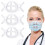 Face Mask Bracket with Ear Loop Hooks, 3D Mask Support Frame for Extra Breathing Space and Lipstick Protection, 3 Pack 1