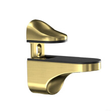 Adjustable Glass Shelf Brackets for 3–22mm Shelves, Polished Chrome Zinc Alloy Wall Mounted Holders with Secure Grip and Easy Installation