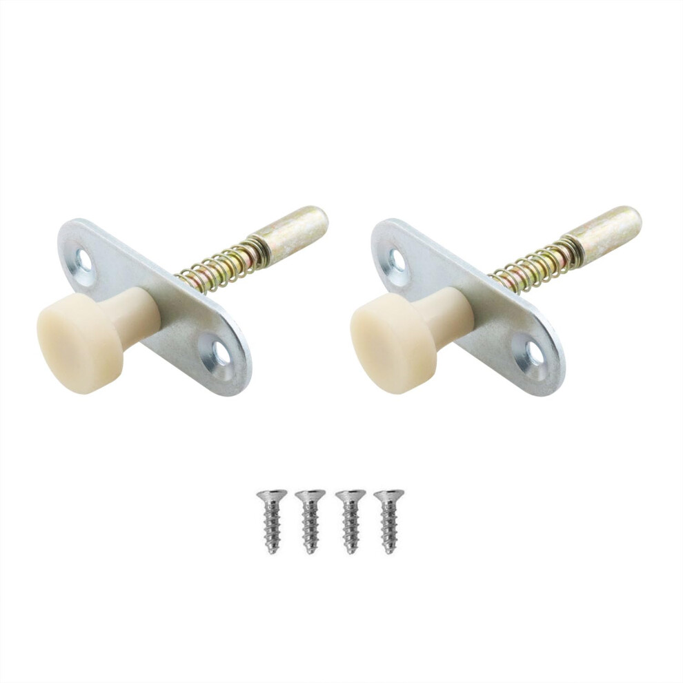 2Pcs Heavy Duty Spring Latch Door Bolt For Wooden Door, Reliable Automatic Latching, Corrosion Resistant 9330225222262