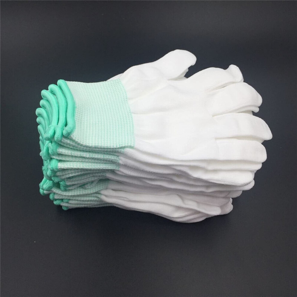 10 Pairs Thin Cotton Work Gloves For Gardening, Construction And Woodworking, Breathable Lightweight Design 9073542897156